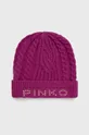 fioletowy Pinko czapka Damski