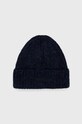 Superdry czapka z domieszką wełny z domieszką wełny granatowy W9010156A.24S