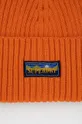 Vlnená čiapka Superdry oranžová