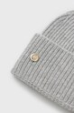 Akcesoria Tommy Hilfiger czapka z domieszką wełny AW0AW13820.9BYY szary