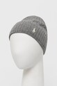 Polo Ralph Lauren czapka wełniana melanż szary 455898833005