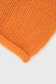 Akcesoria United Colors of Benetton czapka z domieszką wełny 1268DA00A.8D4 pomarańczowy