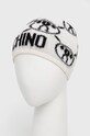 Moschino czapka z domieszką wełny M2843.65329 biały AW22