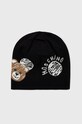 Čepice z vlněné směsi Moschino s příměsí vlny černá M2801.65335