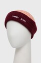 Tommy Jeans caciula din amestec de lana AW0AW12623.9BYY burgundia AW22