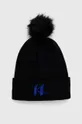 Vlnená čiapka Karl Lagerfeld čierna