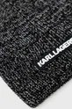 Karl Lagerfeld czapka z domieszką kaszmiru 45 % Poliamid, 20 % Wiskoza, 20 % Poliester, 10 % Wełna, 5 % Kaszmir