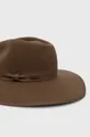Vlnený klobúk Brixton hnedá