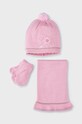 Mayoral completo bambino/a a maglia fine rosa 10280.4A.CZAPKAKOMPLET