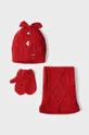 crvena Dječje kapa, šal i rukavice Mayoral Za djevojčice