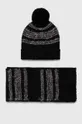 чорний Дитяча шапка і шарф з домішкою вовни United Colors of Benetton Для дівчаток