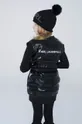 czarny Karl Lagerfeld czapka z domieszką wełny dziecięca Dziewczęcy