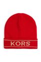 czerwony Michael Kors czapka z domieszką wełny dziecięca Dziewczęcy
