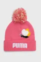 fioletowy Puma czapka dziecięca Dziewczęcy