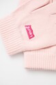 Детски шапка и ръкавици Levi's розов 9A8514.