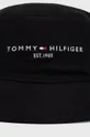 Дитяча бавовняна панама Tommy Hilfiger чорний