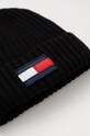 Tommy Hilfiger czapka dziecięca AU0AU01585.9BYY czarny AW23