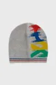 сірий Дитяча бавовняна шапка United Colors of Benetton Дитячий
