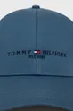 Bavlnená čiapka Tommy Hilfiger modrá