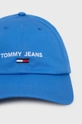 Βαμβακερό καπέλο Tommy Jeans μπλε