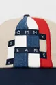 Bavlnená čiapka Tommy Jeans béžová