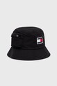 Tommy Jeans palarie din bumbac AM0AM08998.9BYY negru AW22