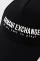 Armani Exchange czapka z daszkiem Materiał zasadniczy: 100 % Poliester, Podszewka: 80 % Poliester, 20 % Bawełna, Inne materiały: 100 % Bawełna