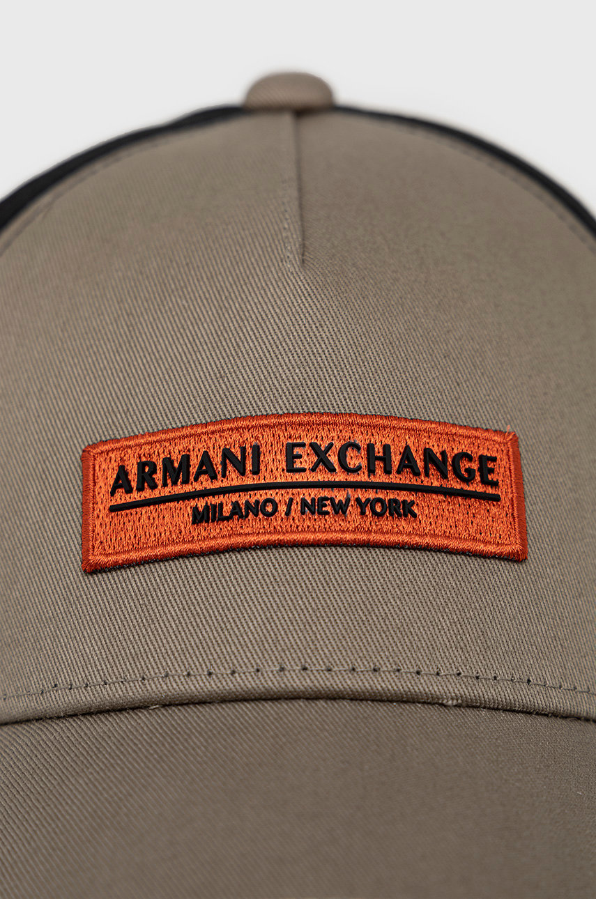 Armani Exchange czapka bawełniana 954202.2F122 pszeniczny