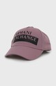 Шапка с козирка Armani Exchange други виолетов 954202.2F106