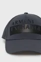 Šiltovka Armani Exchange sivá