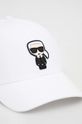 Karl Lagerfeld czapka z daszkiem biały