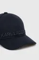 Karl Lagerfeld czapka z daszkiem granatowy
