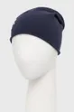 Вовняна шапка Karl Lagerfeld темно-синій