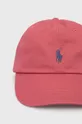 Βαμβακερό καπέλο Polo Ralph Lauren ροζ