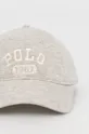Čiapka Polo Ralph Lauren sivá