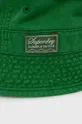 zielony Superdry kapelusz bawełniany