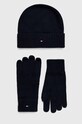 Tommy Hilfiger caciula si manusi uni bleumarin AM0AM10490.9BYY