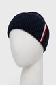 Μάλλινο σκουφί Tommy Hilfiger AM0AM10350.9BYY σκούρο μπλε AW22