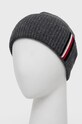 Vunena kapa Tommy Hilfiger AM0AM10350.9BYY siva AW22
