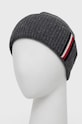 Vunena kapa Tommy Hilfiger AM0AM10350.9BYY siva AW22