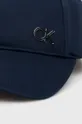 Bavlnená čiapka Calvin Klein tmavomodrá