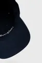 tmavomodrá Bavlnená čiapka Calvin Klein