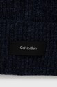 Akcesoria Calvin Klein czapka wełniana K50K507495.9BYY granatowy