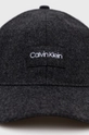 Calvin Klein czapka wełniana szary