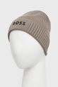 Шапка з домішкою вовни BOSS Boss Athleisure зелений