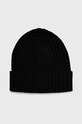 Sisley caciula de lana uni negru 122HS0459.700.