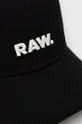 Bavlnená čiapka G-Star Raw čierna