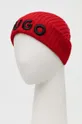 HUGO czapka wełniana czerwony