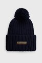 Napapijri berretto in misto lana misto lana blu navy NP0A4GKA1761