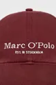 Βαμβακερό καπέλο του μπέιζμπολ Marc O'Polo μπορντό